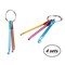 4 Sets Mini Keychain Aluminum Crochet Hooks Knitting Needles 3 Sizes/Set (3mm,4mm,5mm)